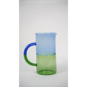 Straight Glass Pitcher (Blue/Green)