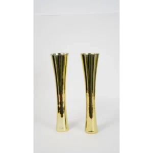 Set of Two: Stemless Champagne Crystal Glass Set (Gold)