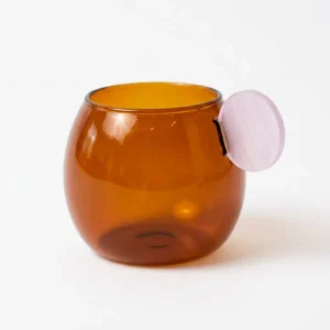 Dark Amber Borosilicate Coffee Cup