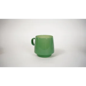 Borosilicate Nescafe Glass Cup (Dark Green)