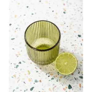 Set of 2 Tumbler Glass Cup (Green)