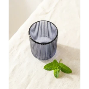 Set of 2 Tumbler Glass Cup (Dark Blue)