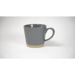 Set of 6 400ml Gray Sand Mugs