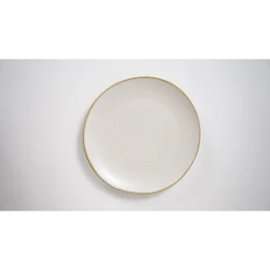 Beige Spiral Small Plate