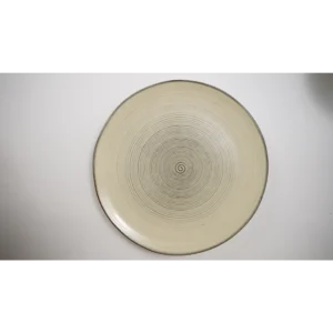 light yellow Spiral Small Plate