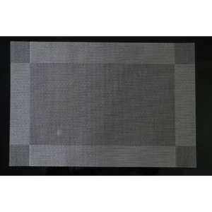 Rectanglar Two-Toned Silver Sous-Plats